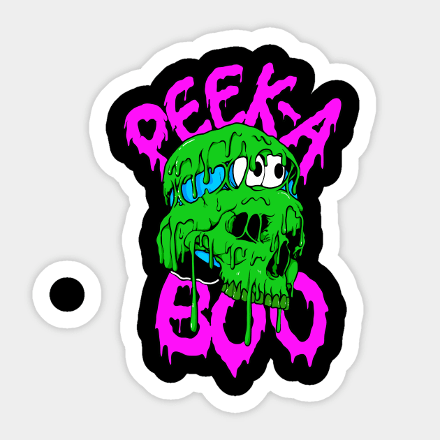 PEEK-A-BOO Sticker by auzai